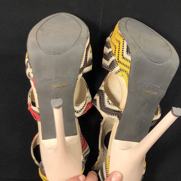 Woven Knit Anne Michelle Socialite Heels 9 - Picture 9 of 14